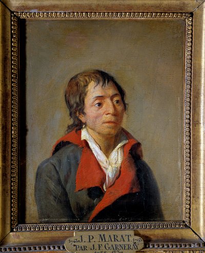 Jean-Paul Marat (1743-1793) の肖像、医師、「L