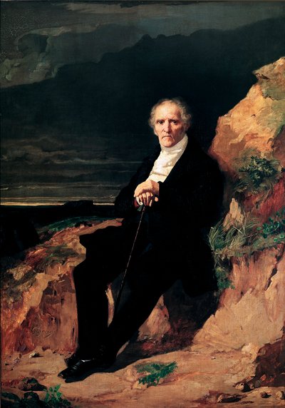 フランスの経済学者・哲学者シャルル・フーリエ（1772-1837）の肖像 ジャン・ジグー（1806-1894）による絵画 19世紀 ブザンソン、グランヴェル宮歴史博物館 - フランスの哲学者・経済学者シャルル・フーリエ（1772-1837）の肖像。Pai 作： Jean Francois Gigoux