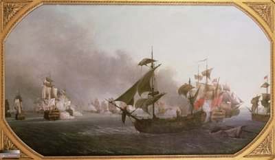 グレナダ島沖の海軍戦闘、1779年7月6日、1788年 作： Jean Francois Hue