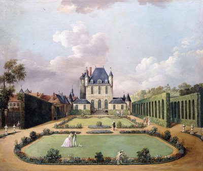 ムソー城とその庭園の景色 作： Jean Francois Hue