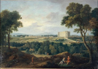 ビュット・オ・カイユから見た天文台、1710年頃（油彩・カンヴァス） 作： Jean Francois I Millet