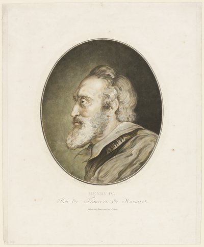 アンリ4世、フランス王、ナバラ王 作： Jean Francois Janinet