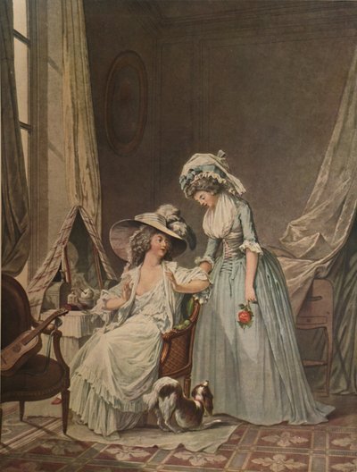 LAveu Difficile、困難な告白、1787年、1913年 作： Jean Francois Janinet