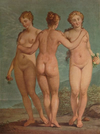 レトロワグレイス、三美神、c1785、1913 作： Jean Francois Janinet