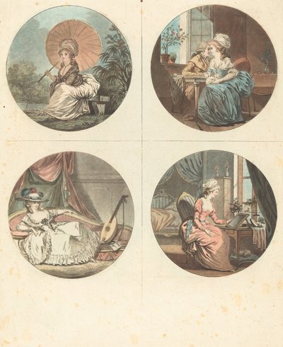 1 日の時間。 作： Jean Francois Janinet