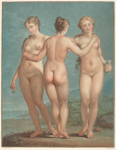 三美神。 作： Jean Francois Janinet