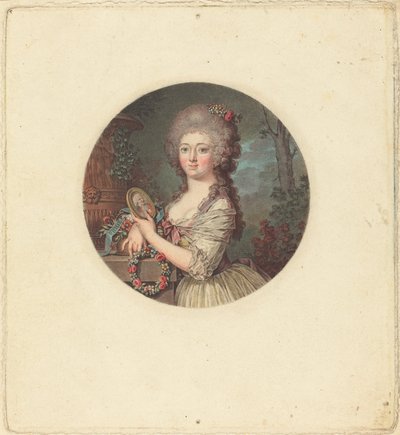 若い王女の肖像 作： Jean Francois Janinet