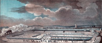 連合の祭典（立憲君主制を祝う）。7月14日のパリ、シャン・ド・マルス 作： Jean Francois Janinet