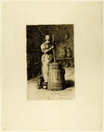 かくれんぼする女 作： Jean Francois Millet