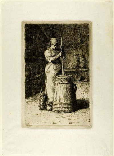 かくれんぼする女 作： Jean Francois Millet