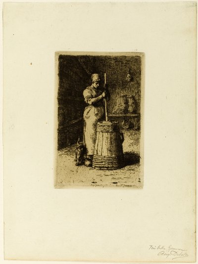 かくれんぼする女 作： Jean Francois Millet