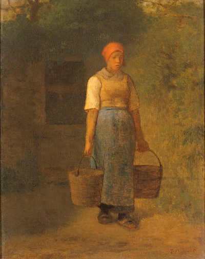 水を運ぶ少女 作： Jean Francois Millet