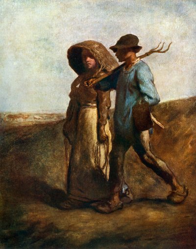 Going to Work、c1850-1851、1912。 作： Jean Francois Millet