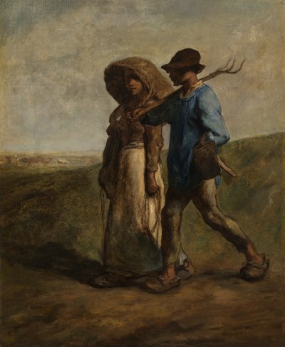 仕事に行く 1850-51年頃 油彩・カンヴァス 作： Jean Francois Millet