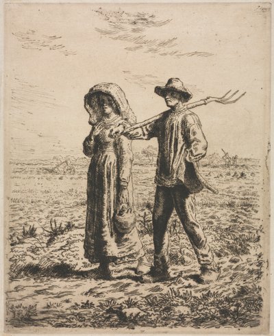 仕事に行く。 作： Jean Francois Millet