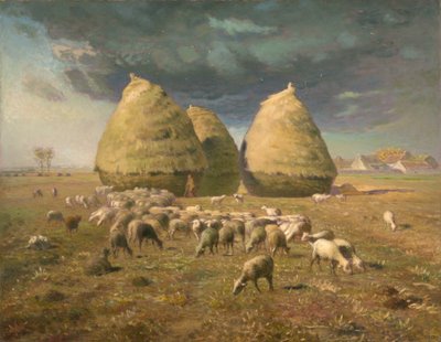 干し草：秋、1874年頃 作： Jean Francois Millet