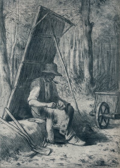 19世紀のロード・メンダー、ル・カントニエ 作： Jean Francois Millet