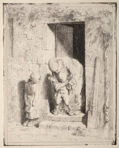 母体への注意 作： Jean Francois Millet