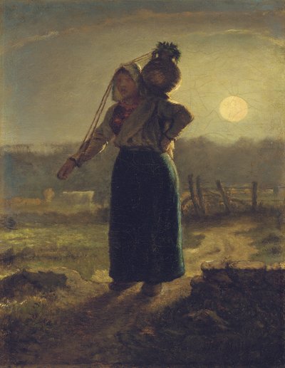 ノーマンミルクメイド、1853-54年 作： Jean Francois Millet