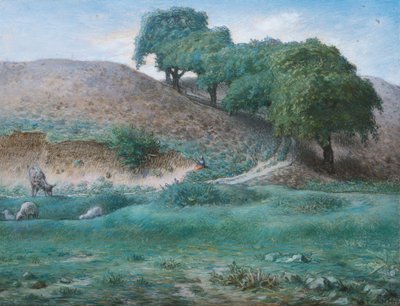 カセット近くの栗の木のある小道 作： Jean Francois Millet