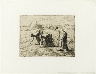 手押し車を持った農民 作： Jean Francois Millet