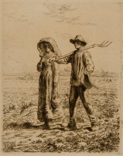 働きに出る農民 作： Jean Francois Millet