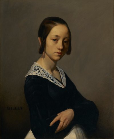 1841年のルイーズアントワネットの肖像 作： Jean Francois Millet