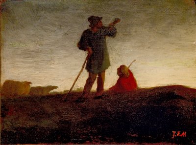 群れを思い出す、1866-1872 作： Jean Francois Millet