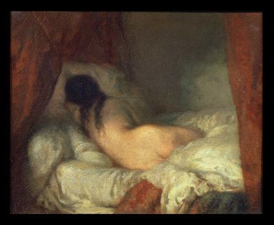 リクライニング女性ヌード 作： Jean Francois Millet
