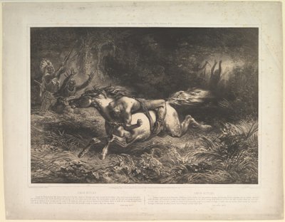 サイモンバトラーインディアントレイル、vol。 II、1852。 作： Jean Francois Millet