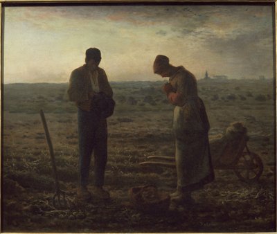 アンジェラス - キャンバスに油彩 作： Jean Francois Millet