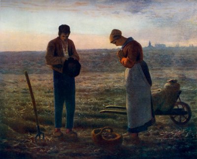 アンジェラス、1857-1859、1912。 作： Jean Francois Millet