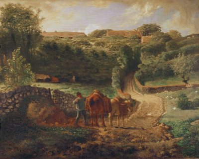 グレヴィルのいとこのハムレット、1865-73年頃 作： Jean Francois Millet