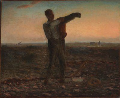 1日の終わり、夜の影響 作： Jean Francois Millet