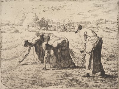 グリーナーズ、1855-56年頃（チャインコレのエッチング） 作： Jean Francois Millet