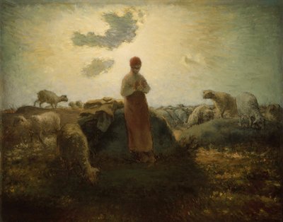 群れの番人、187174。 作： Jean Francois Millet