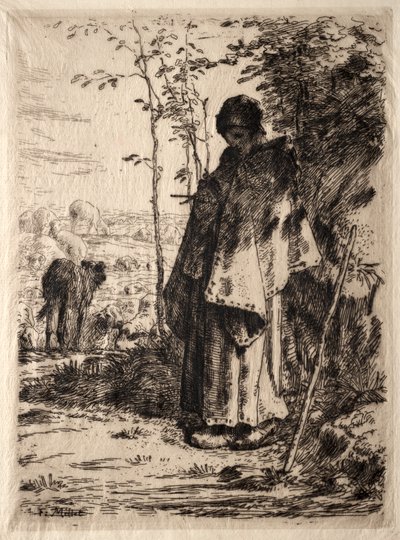 大きな羊飼い 作： Jean Francois Millet