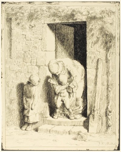 母体の予防措置 作： Jean Francois Millet