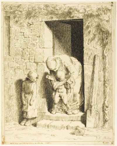 母体の予防措置 作： Jean Francois Millet