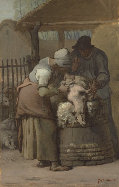 羊飼い、1857-61 作： Jean Francois Millet