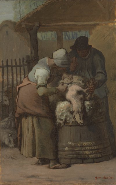シープシアラー、185761。 作： Jean Francois Millet