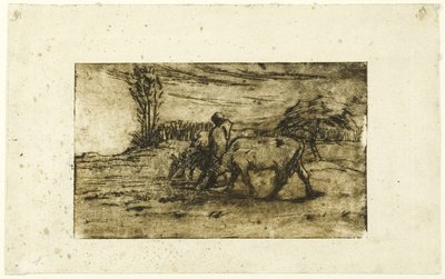 二頭の牛 作： Jean Francois Millet