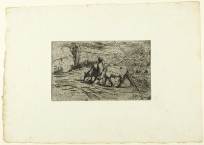 二頭の牛 作： Jean Francois Millet