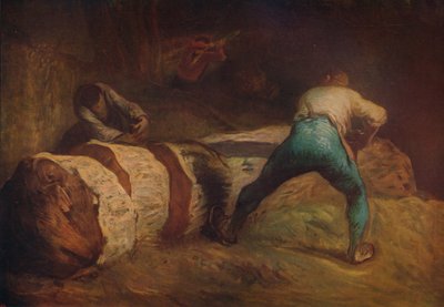 ウッドソーヤーズ、1850-1852、c1915 作： Jean Francois Millet