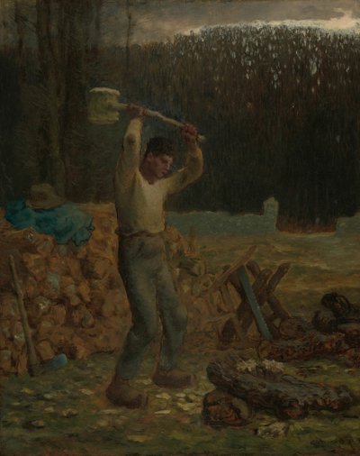 ウッドチョッパー、185866。 作： Jean Francois Millet