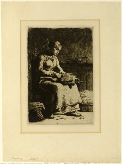 ウール・カーダー 作： Jean Francois Millet