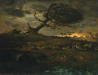 一陣の風」1871-3 作： Jean Francois Millet