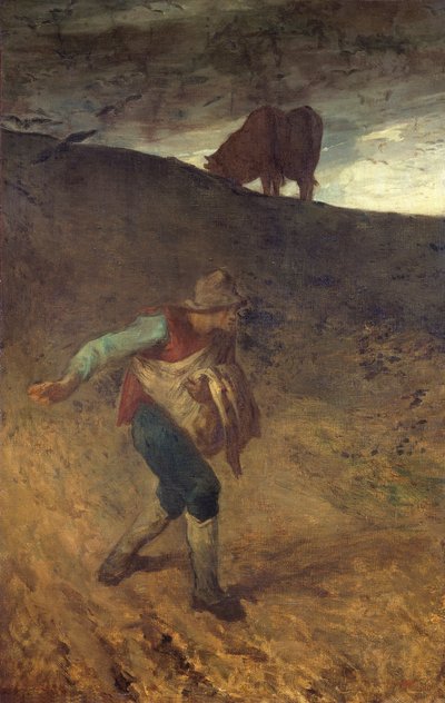 種をまく人」1847-8 作： Jean Francois Millet