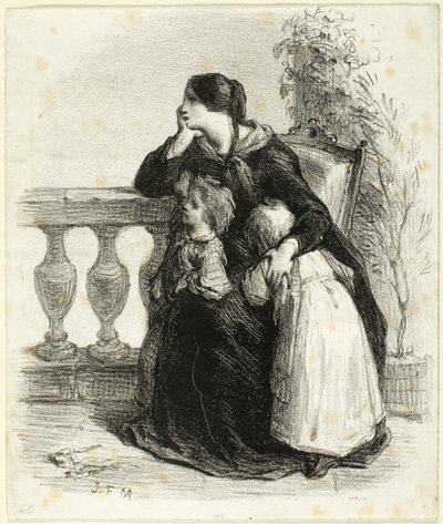 彼はどこにいるのか？ 作： Jean Francois Millet