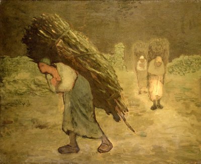 冬：ホモ採集者たち 作： Jean Francois Millet